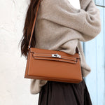 Valencia Elegant Black Leather Shoulder Bag – Timeless Sophistication & Versatility - in Black | Arvea Bags