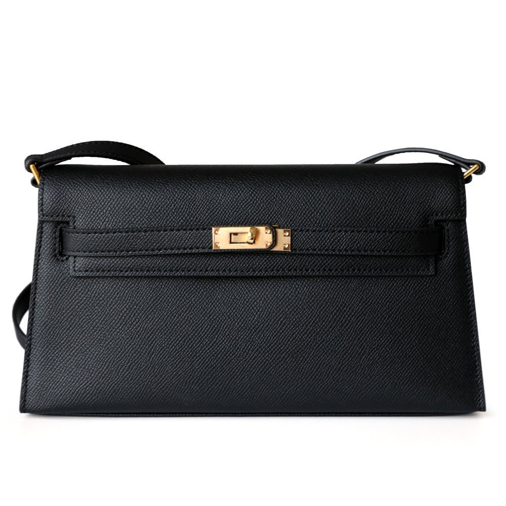 Valencia Elegant Black Leather Shoulder Bag – Timeless Sophistication & Versatility - in Black | Arvea Bags