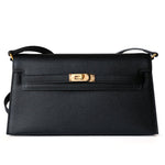 Valencia Elegant Black Leather Shoulder Bag – Timeless Sophistication & Versatility - in Black | Arvea Bags