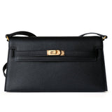 Valencia Elegant Black Leather Shoulder Bag – Timeless Sophistication & Versatility - in Black | Arvea Bags
