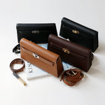 Valencia Elegant Black Leather Shoulder Bag – Timeless Sophistication & Versatility - in Black | Arvea Bags
