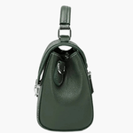 Valeria | Luxe Green Croc - Embossed Leather Satchel – Bold & Sophisticated - in Dark Green | Arvea Bags