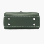 Valeria | Luxe Green Croc - Embossed Leather Satchel – Bold & Sophisticated - in Dark Green | Arvea Bags