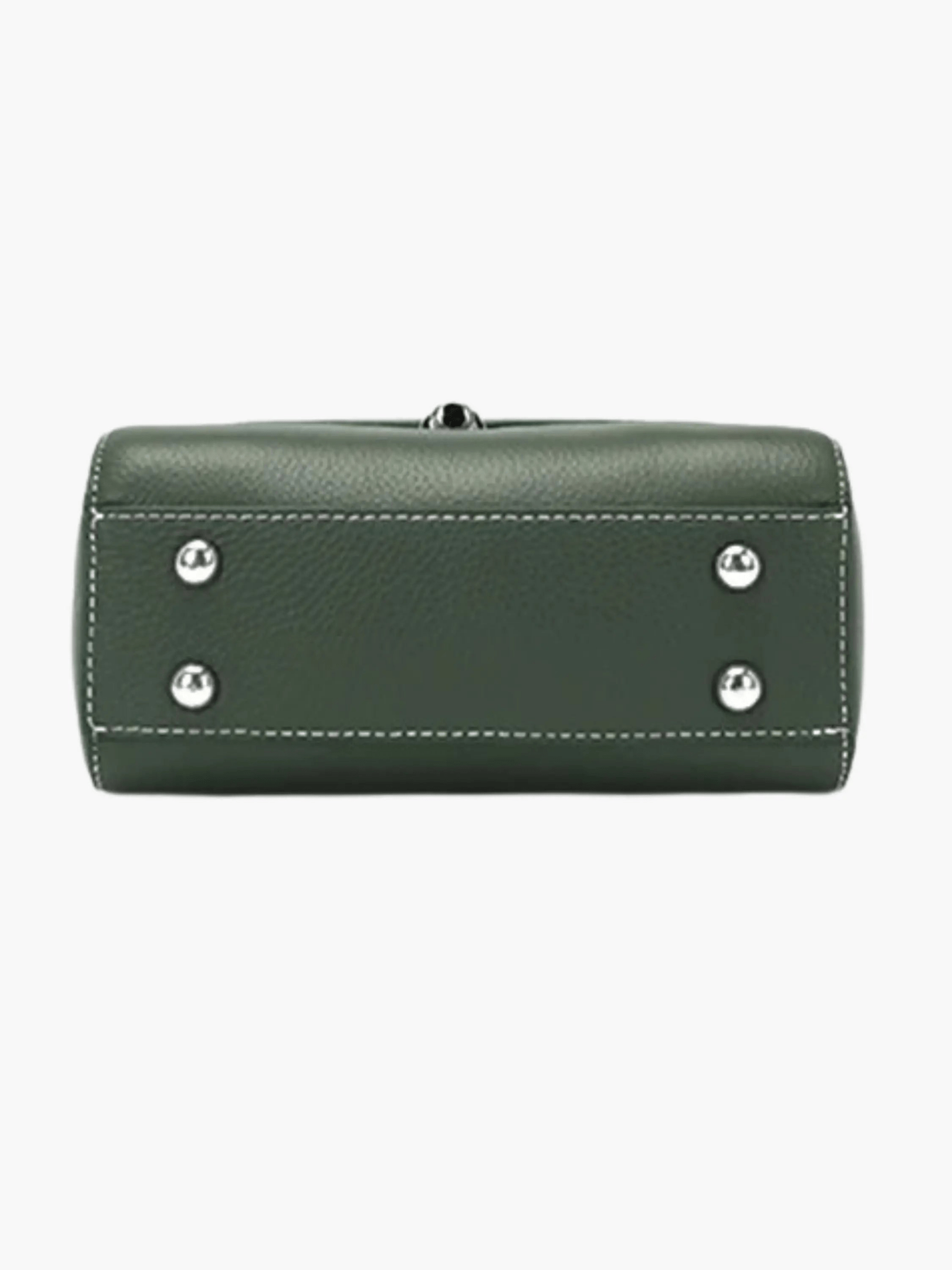 Valeria | Luxe Green Croc - Embossed Leather Satchel – Bold & Sophisticated - in Dark Green | Arvea Bags