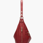 Valeria | Red Leather Hobo Bag – Bold & Functional - in Red | Arvea Bags