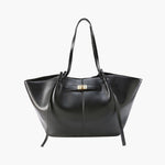 Vegan Leather Shopper Bag – Spacious Structured Tote with Minimalist Design - in Black | Arvea Bags