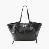 Vegan Leather Shopper Bag – Spacious Structured Tote with Minimalist Design - in Black | Arvea Bags