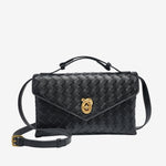 Vera Woven Crossbody Bag – Minimalist Style in a Compact Design - in Black | Arvea Bags