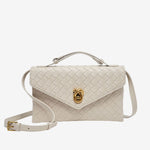 Vera Woven Crossbody Bag – Minimalist Style in a Compact Design - in Off White | Arvea Bags