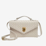 Vera Woven Crossbody Bag – Minimalist Style in a Compact Design - in Off White | Arvea Bags