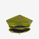 Vera Woven Crossbody Bag – Minimalist Style in a Compact Design - in Olive green | Arvea Bags