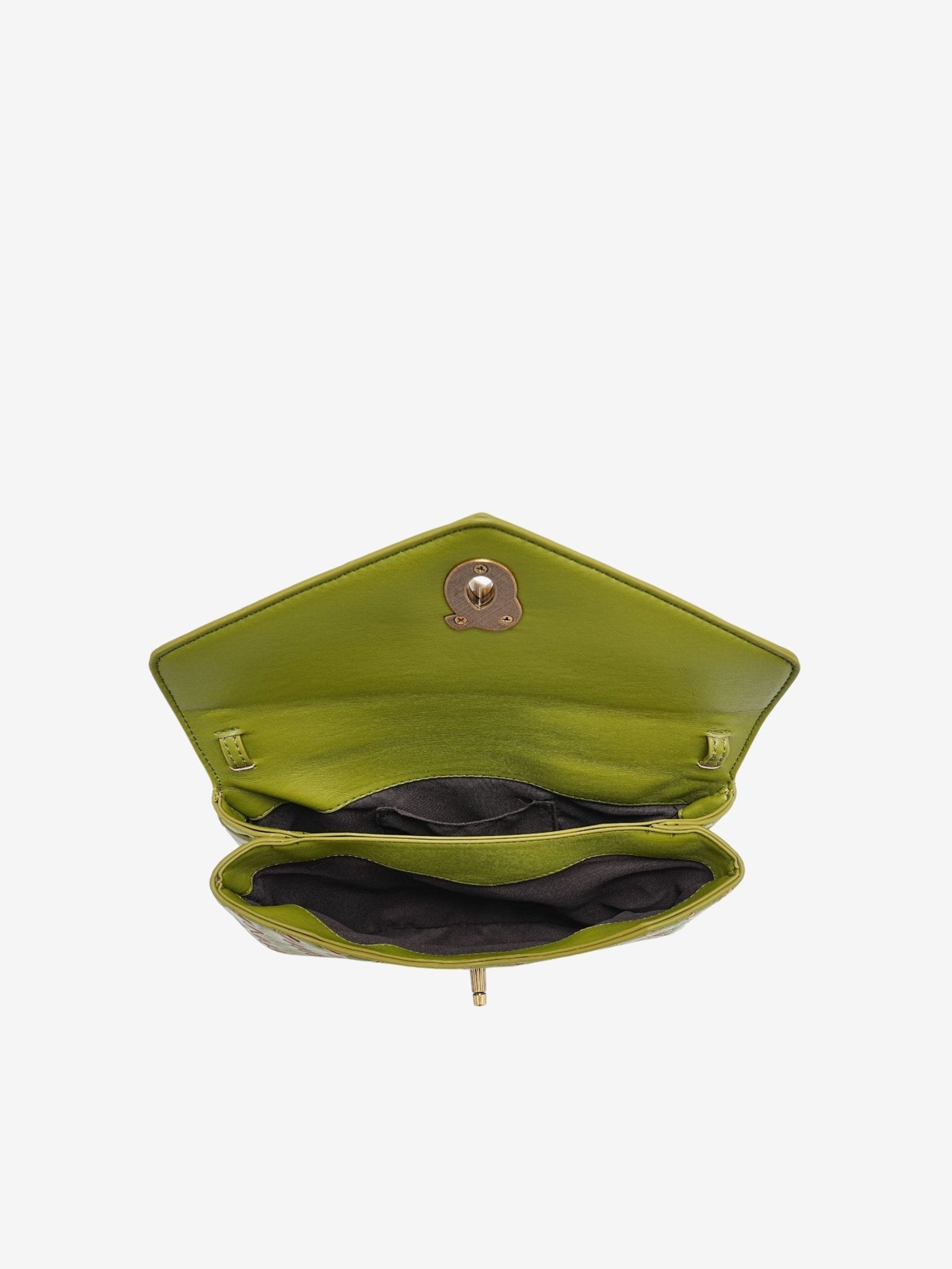 Vera Woven Crossbody Bag – Minimalist Style in a Compact Design - in Olive green | Arvea Bags