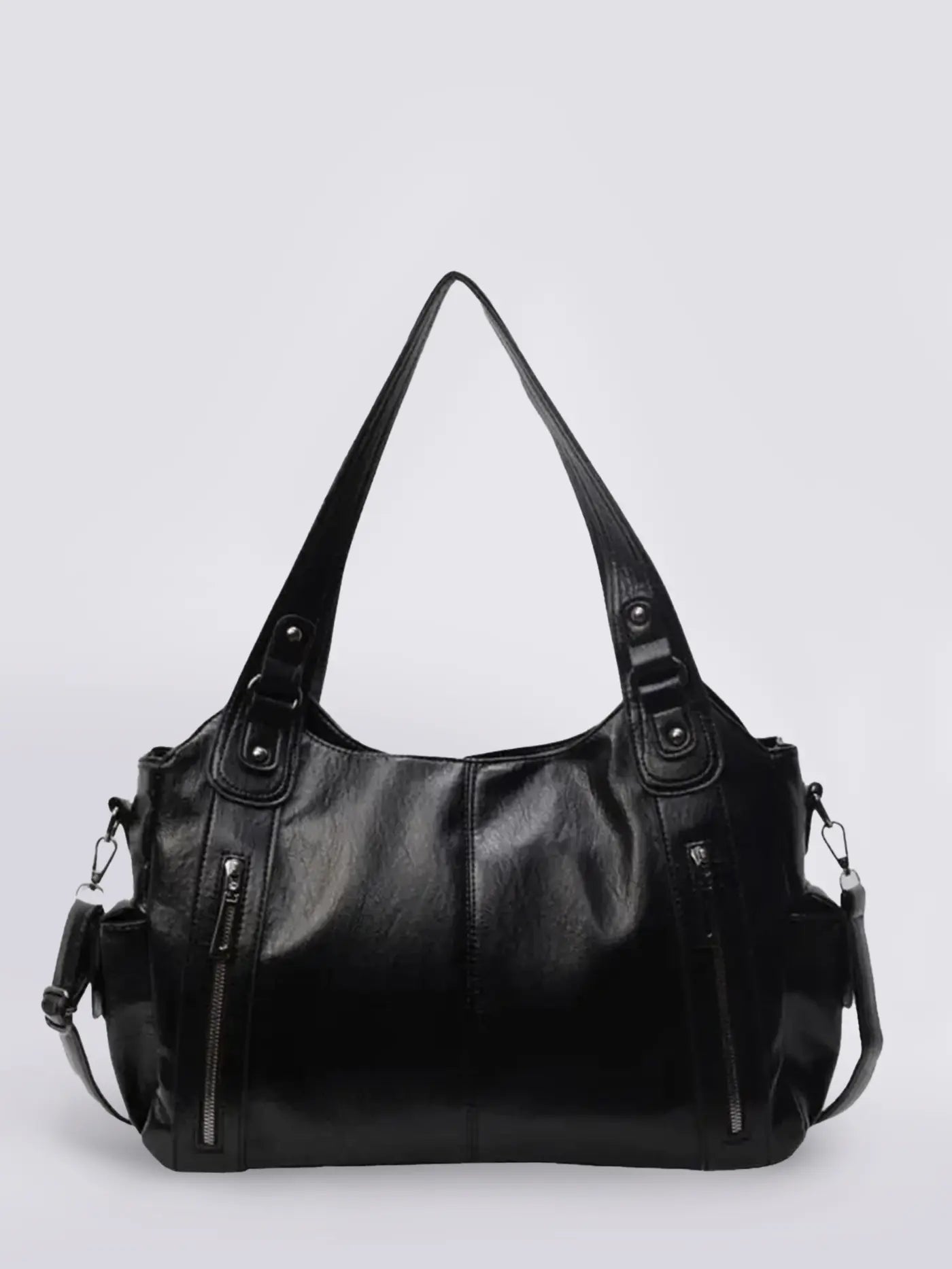 Vicky | Classic Multi - Pocket Shoulder Bag – Stylish & Versatile for Everyday Use - in Black | Arvea Bags