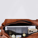Vicky | Classic Multi - Pocket Shoulder Bag – Stylish & Versatile for Everyday Use - in Brown | Arvea Bags