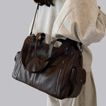 Vicky | Classic Multi - Pocket Shoulder Bag – Stylish & Versatile for Everyday Use - in Coffee | Arvea Bags