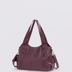 Vicky | Classic Multi - Pocket Shoulder Bag – Stylish & Versatile for Everyday Use - in Light Yellow | Arvea Bags