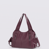 Vicky | Classic Multi - Pocket Shoulder Bag – Stylish & Versatile for Everyday Use - in Light Yellow | Arvea Bags