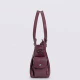 Vicky | Classic Multi - Pocket Shoulder Bag – Stylish & Versatile for Everyday Use - in Light Yellow | Arvea Bags