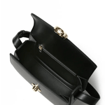 Victoria | Black Leather Saddle Bag – Classic & Chic - in Black | Arvea Bags