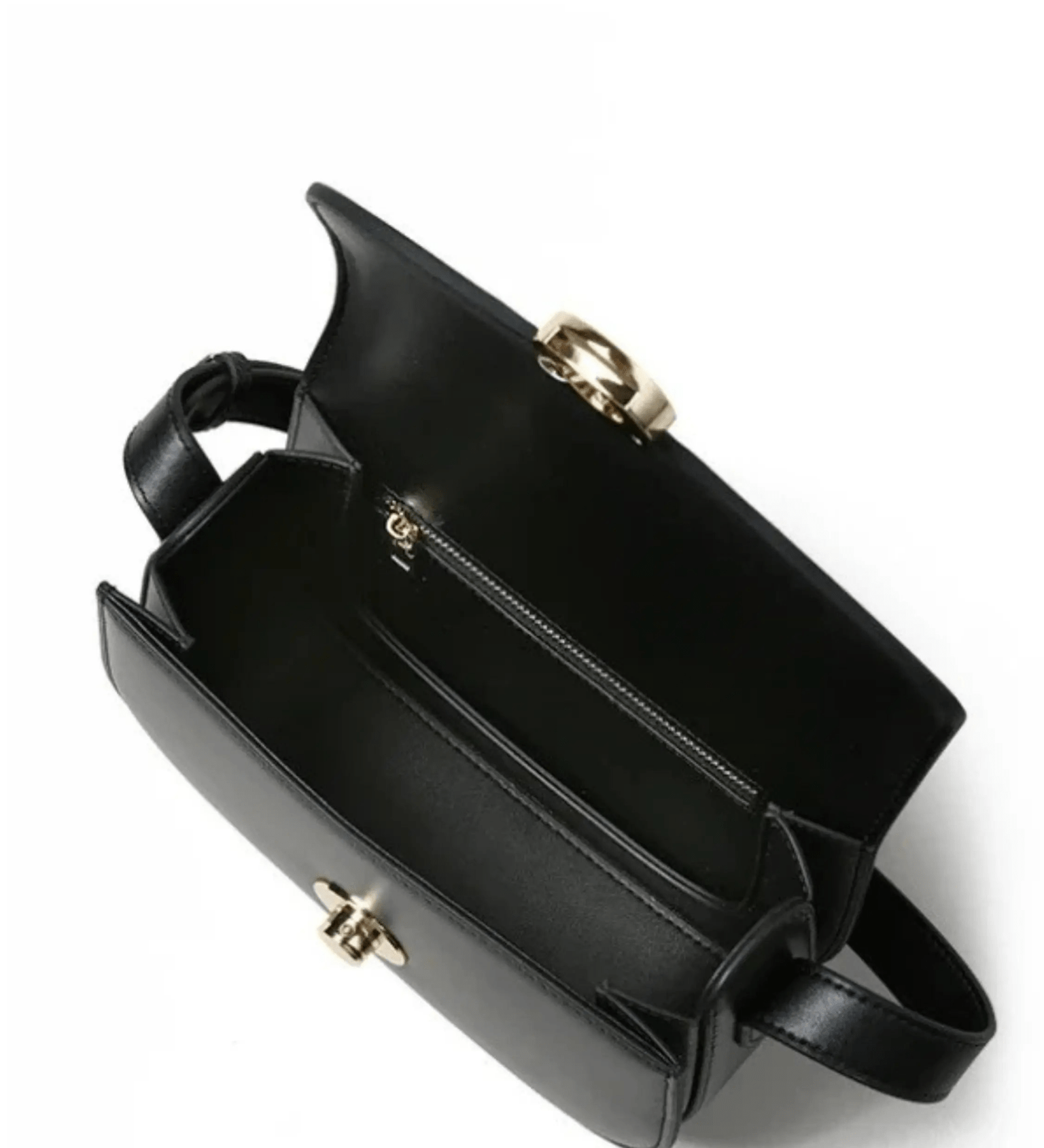 Victoria | Black Leather Saddle Bag – Classic & Chic - in Black | Arvea Bags
