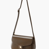 Victoria | Black Leather Saddle Bag – Classic & Chic - in Black | Arvea Bags