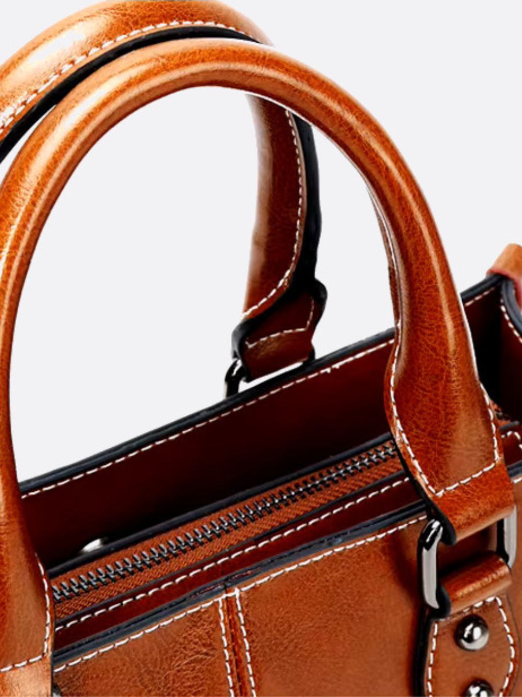 Vintage - Style Camel Leather Tote Bag – Professional & Timeless - in Camel | Arvea Bags