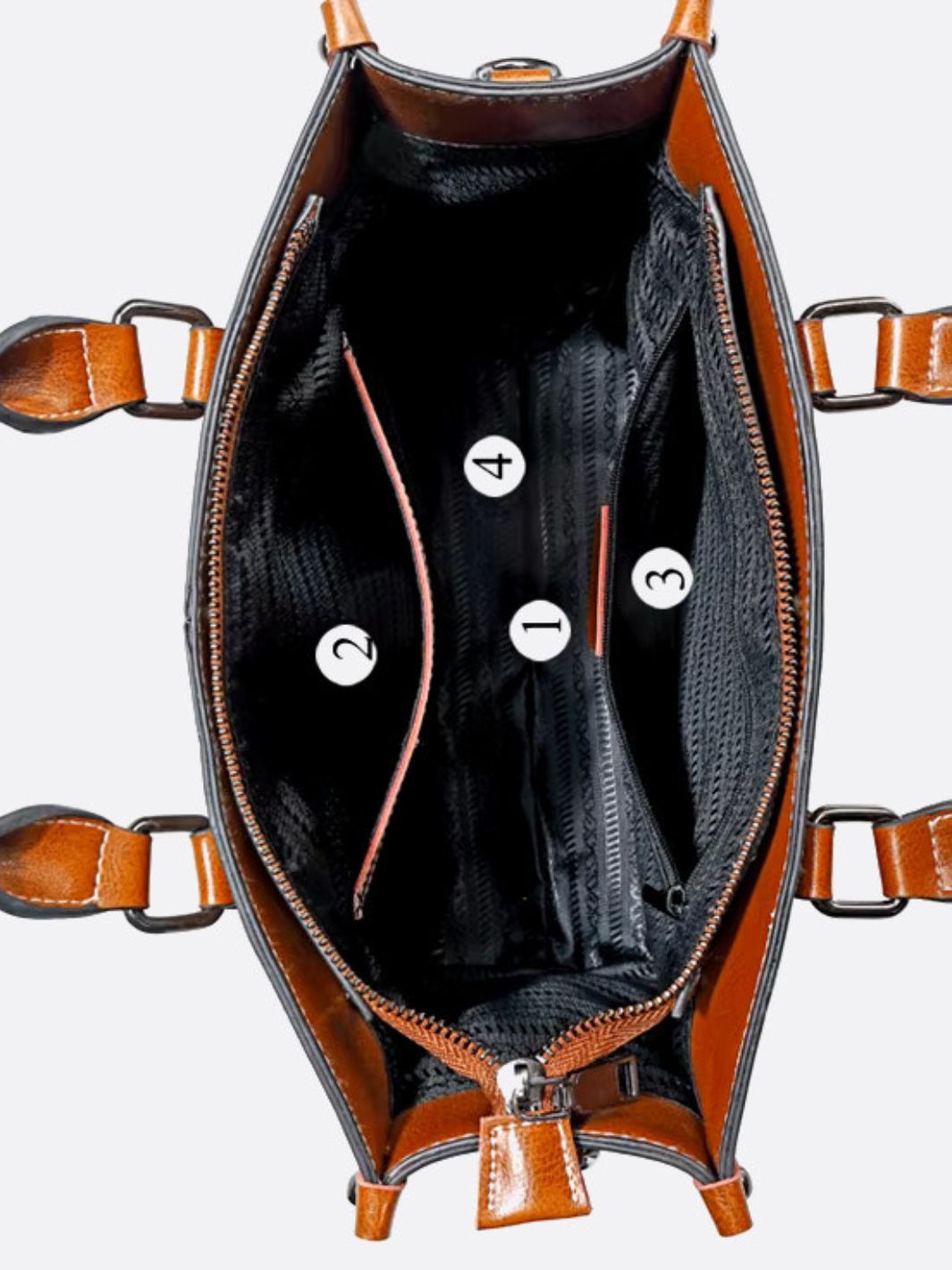 Vintage - Style Camel Leather Tote Bag – Professional & Timeless - in Camel | Arvea Bags