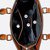 Vintage - Style Camel Leather Tote Bag – Professional & Timeless - in Camel | Arvea Bags
