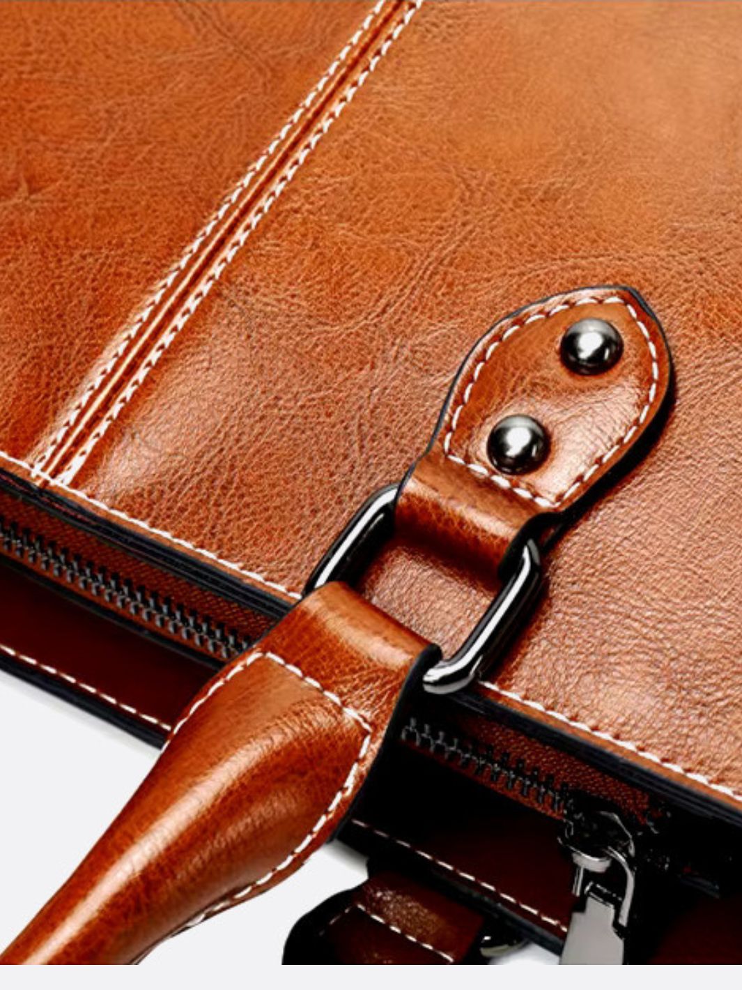 Vintage - Style Camel Leather Tote Bag – Professional & Timeless - in Camel | Arvea Bags