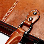 Vintage - Style Camel Leather Tote Bag – Professional & Timeless - in Camel | Arvea Bags