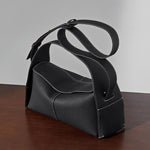 Violetta | Black Asymmetric Handbag – Modern Elegance & Versatile Design - in Black | Arvea Bags