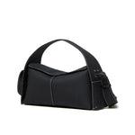 Violetta | Black Asymmetric Handbag – Modern Elegance & Versatile Design - in Black | Arvea Bags