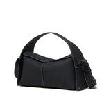Violetta | Black Asymmetric Handbag – Modern Elegance & Versatile Design - in Black | Arvea Bags