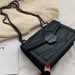 Vionara | Black Studded Leather Shoulder Bag – Edgy Elegance - in Black | Arvea Bags