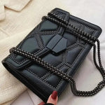 Vionara | Black Studded Leather Shoulder Bag – Edgy Elegance - in Black | Arvea Bags