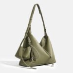 Women’s Leather Crossbody Hobo Bag – Everyday Minimalist - in Black | Arvea Bags