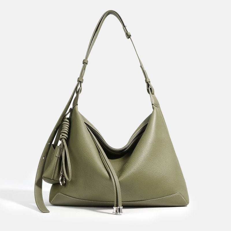 Women’s Leather Crossbody Hobo Bag – Everyday Minimalist - in Black | Arvea Bags