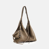 Women’s Leather Crossbody Hobo Bag – Everyday Minimalist - in Dark Brown | Arvea Bags