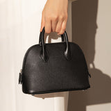 Women's Top Grain Leather Shell - Shaped Handbag - in Black | Arvea Bags