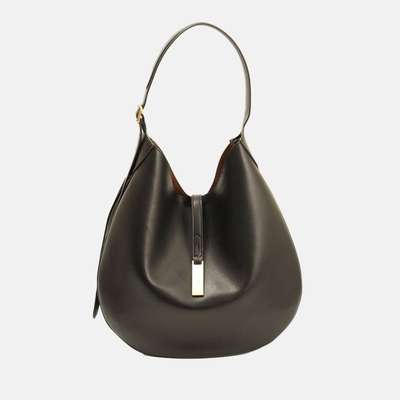 Women’s Vegan Leather Hobo Shoulder Bag - in Black | Arvea Bags