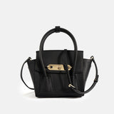 Women’s Wing - Shaped Leather Crossbody Bag – Gold Hardware - in Black | Arvea Bags