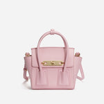 Women’s Wing - Shaped Leather Crossbody Bag – Gold Hardware - in Pink | Arvea Bags