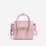 Women’s Wing - Shaped Leather Crossbody Bag – Gold Hardware - in Pink | Arvea Bags