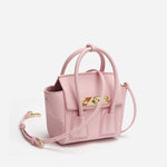 Women’s Wing - Shaped Leather Crossbody Bag – Gold Hardware - in Pink | Arvea Bags
