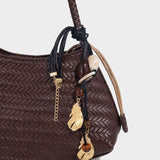 Woven Shoulder Hobo Bag for Women – Chic & Boho - Inspired - in Dark Brown | Arvea Bags