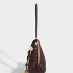 Woven Shoulder Hobo Bag for Women – Chic & Boho - Inspired - in Dark Brown | Arvea Bags