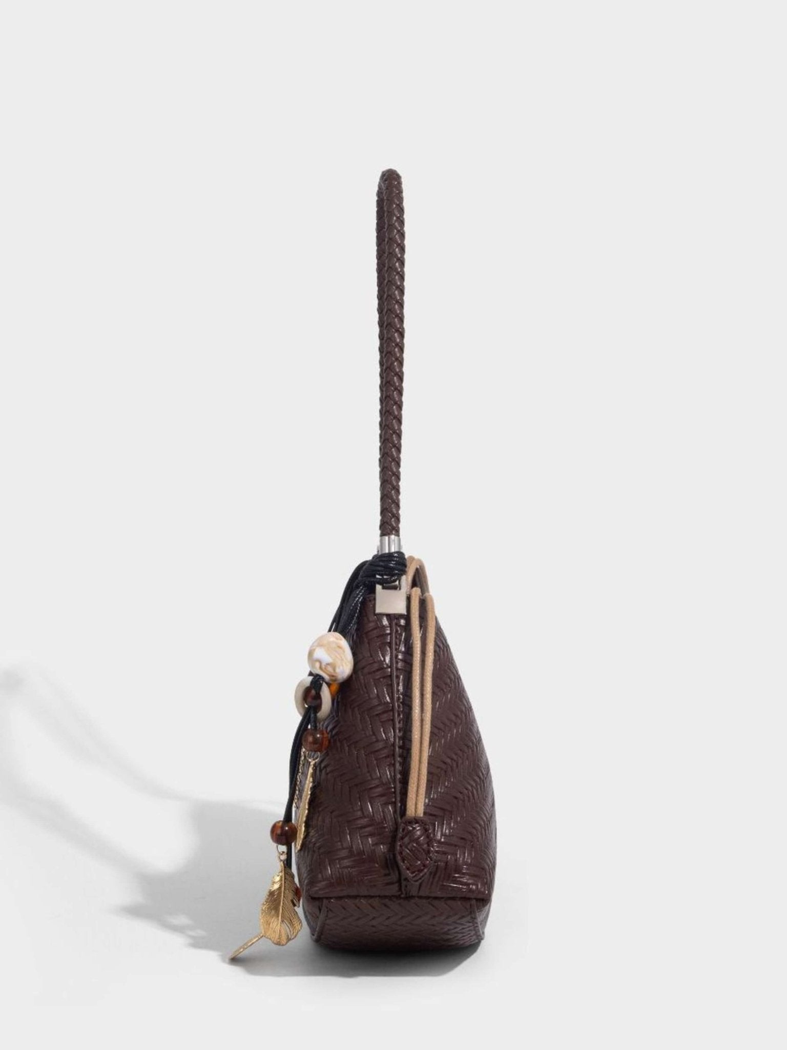 Woven Shoulder Hobo Bag for Women – Chic & Boho - Inspired - in Dark Brown | Arvea Bags