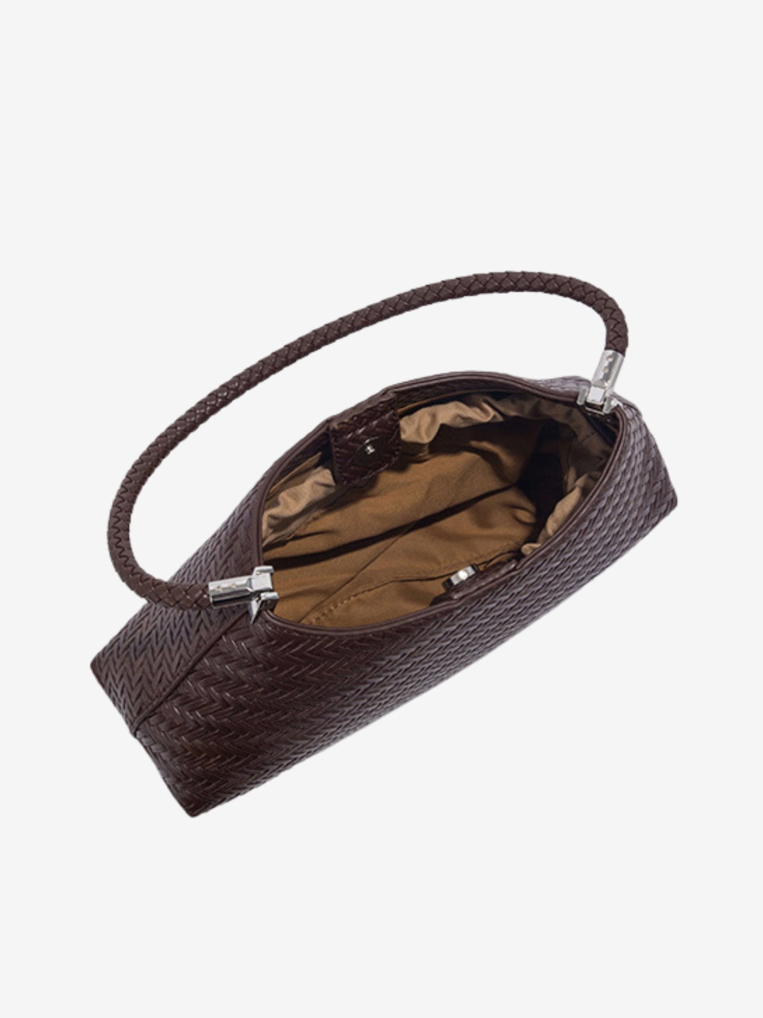 Woven Shoulder Hobo Bag for Women – Chic & Boho - Inspired - in Dark Brown | Arvea Bags