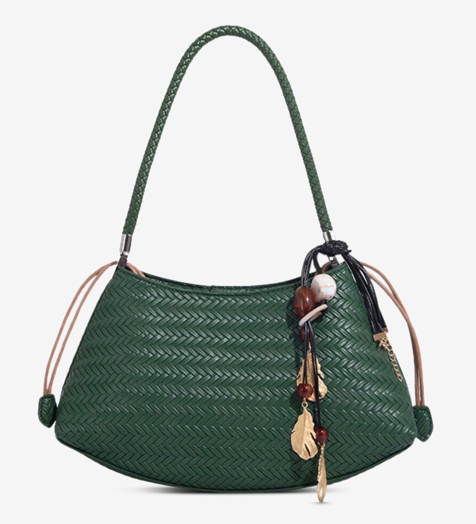 Woven Shoulder Hobo Bag for Women – Chic & Boho - Inspired - in Green | Arvea Bags