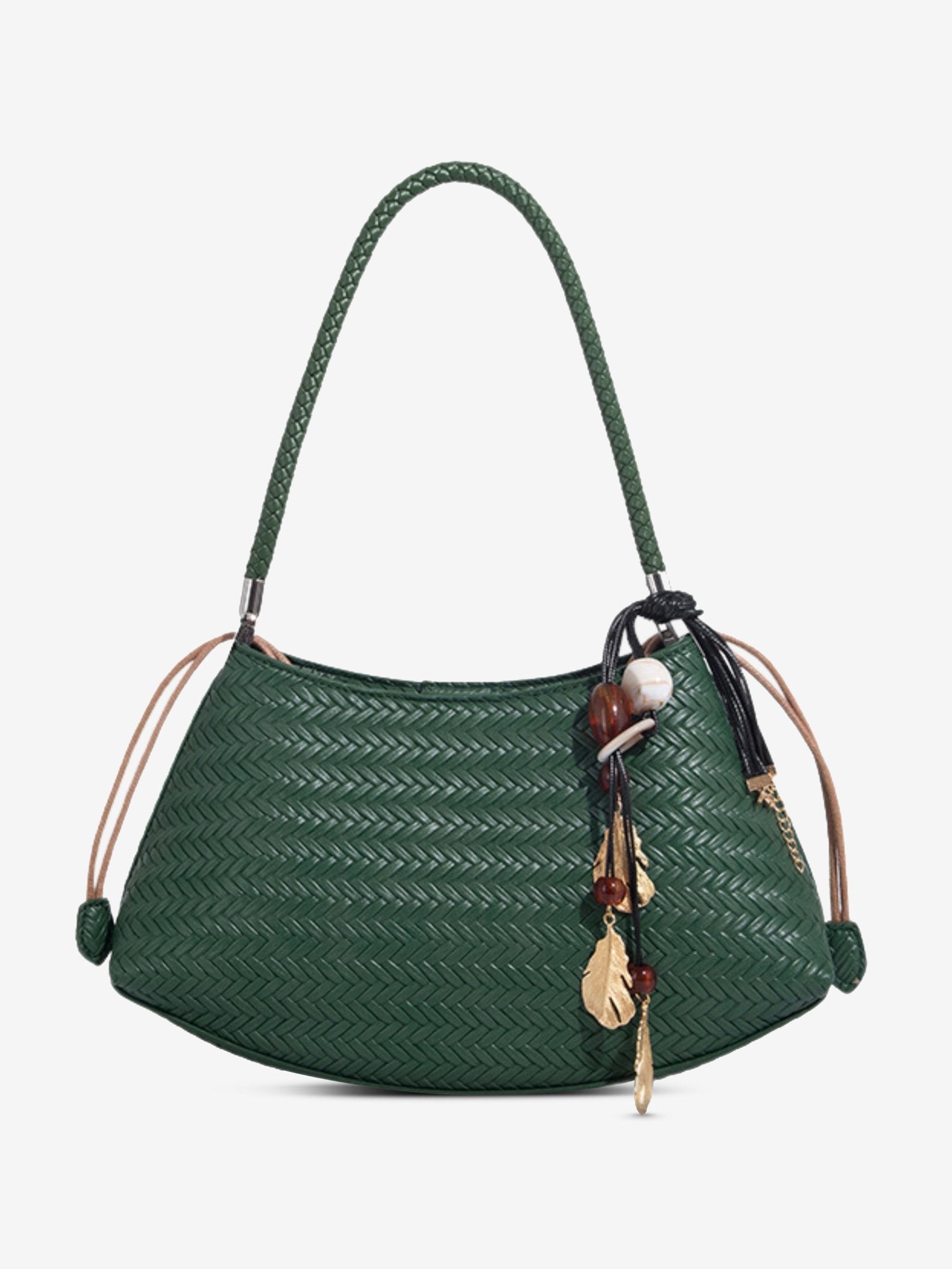 Woven Shoulder Hobo Bag for Women – Chic & Boho - Inspired - in Green | Arvea Bags